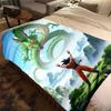 1PC DRAGON BALL  Print Flannel Blanket, High quality All Seasons, Home Decor, Warmth and Comfort, Perfect for Christmas Gifts