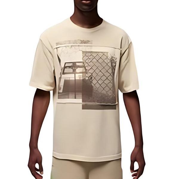 Jordan T-Shirt X UNION x Bephies Beauty Supply Beige Uomo Streetwear FD4246-206
