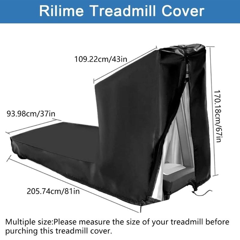 Large Treadmill Cover Dustproof and Waterproofs Running Machine Protective Cover for Home Running Equipment Use