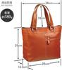 Toyooka Kobo Women's Genuine Leather Tote Bag, HandbagShoulder Bag, Large Capacity, Made In Japan, Black, 3834-01