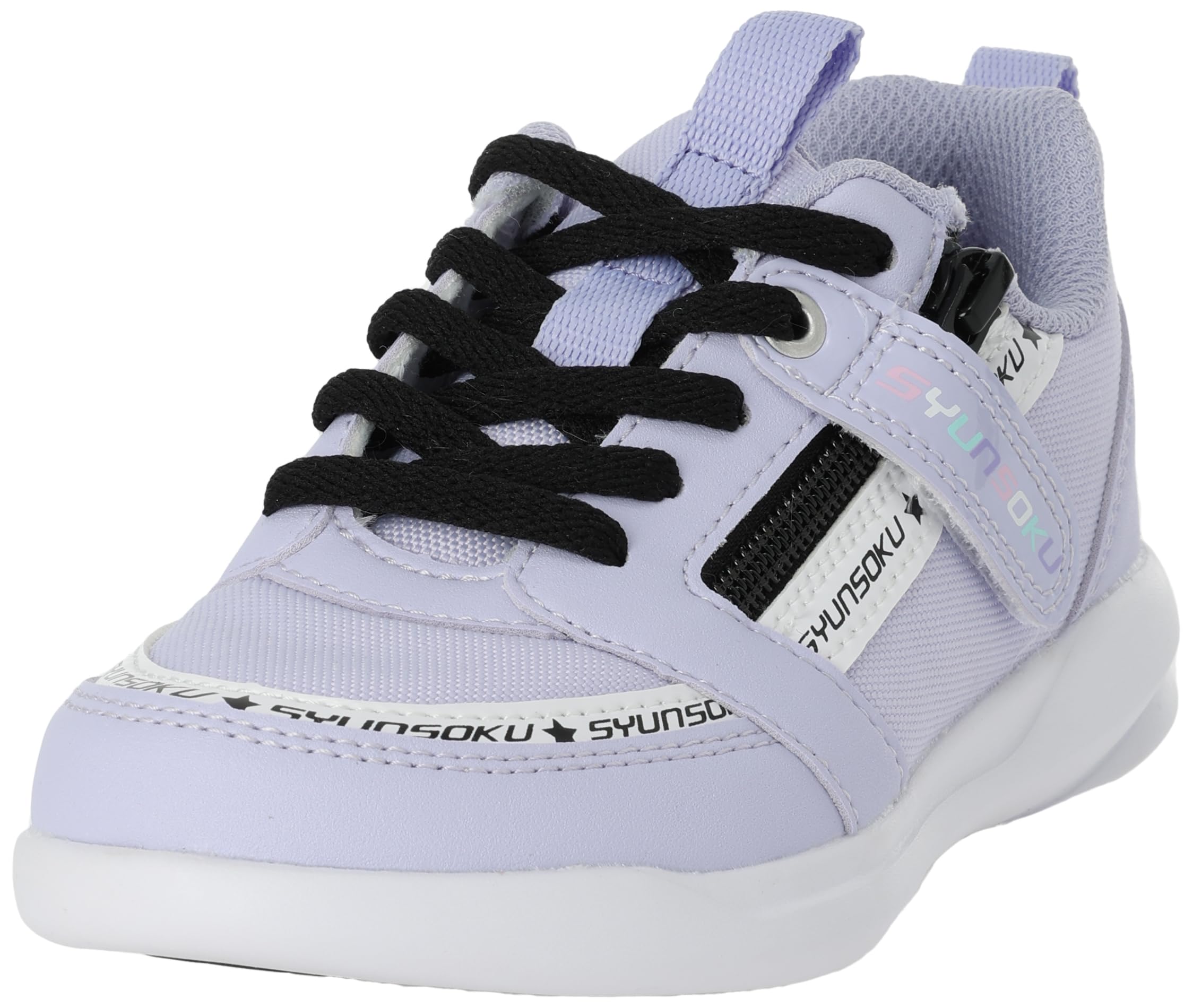 

Кроссовки Shunsoku для LEJ см Детские, для девочек, детская обувь, обувь на шнуровке, молния, 19-23 см, 2E, 7940, лаванда, 21,5