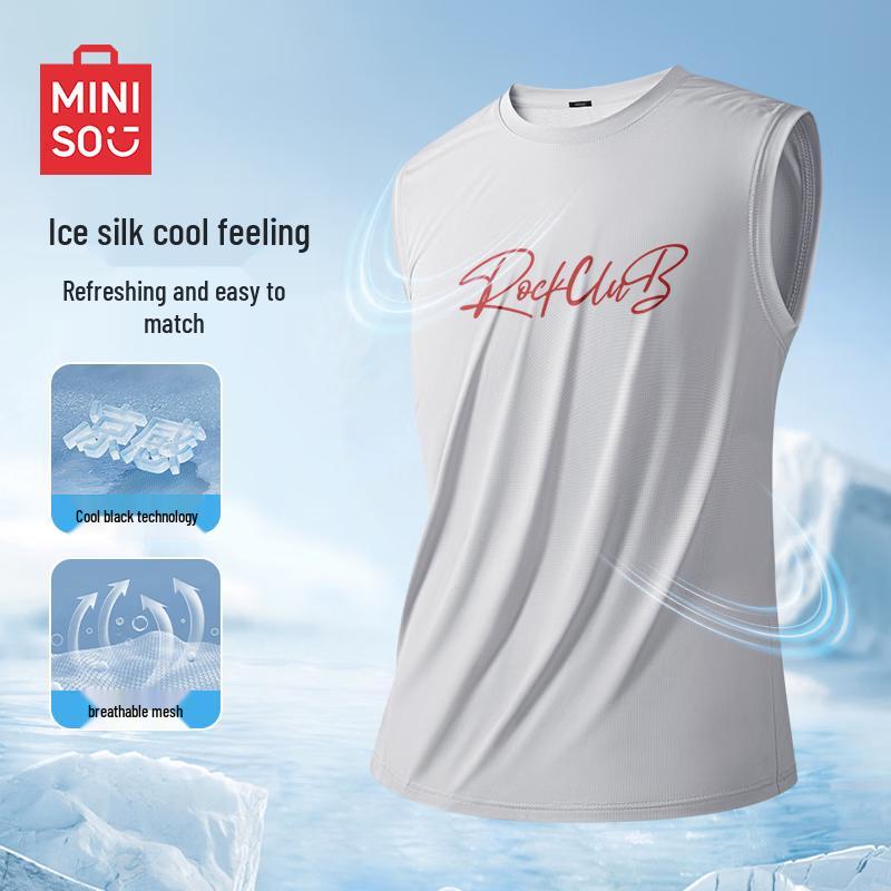 Miniso Men s Ice Silk Quick-Dry Sleeveless Vest 3XL