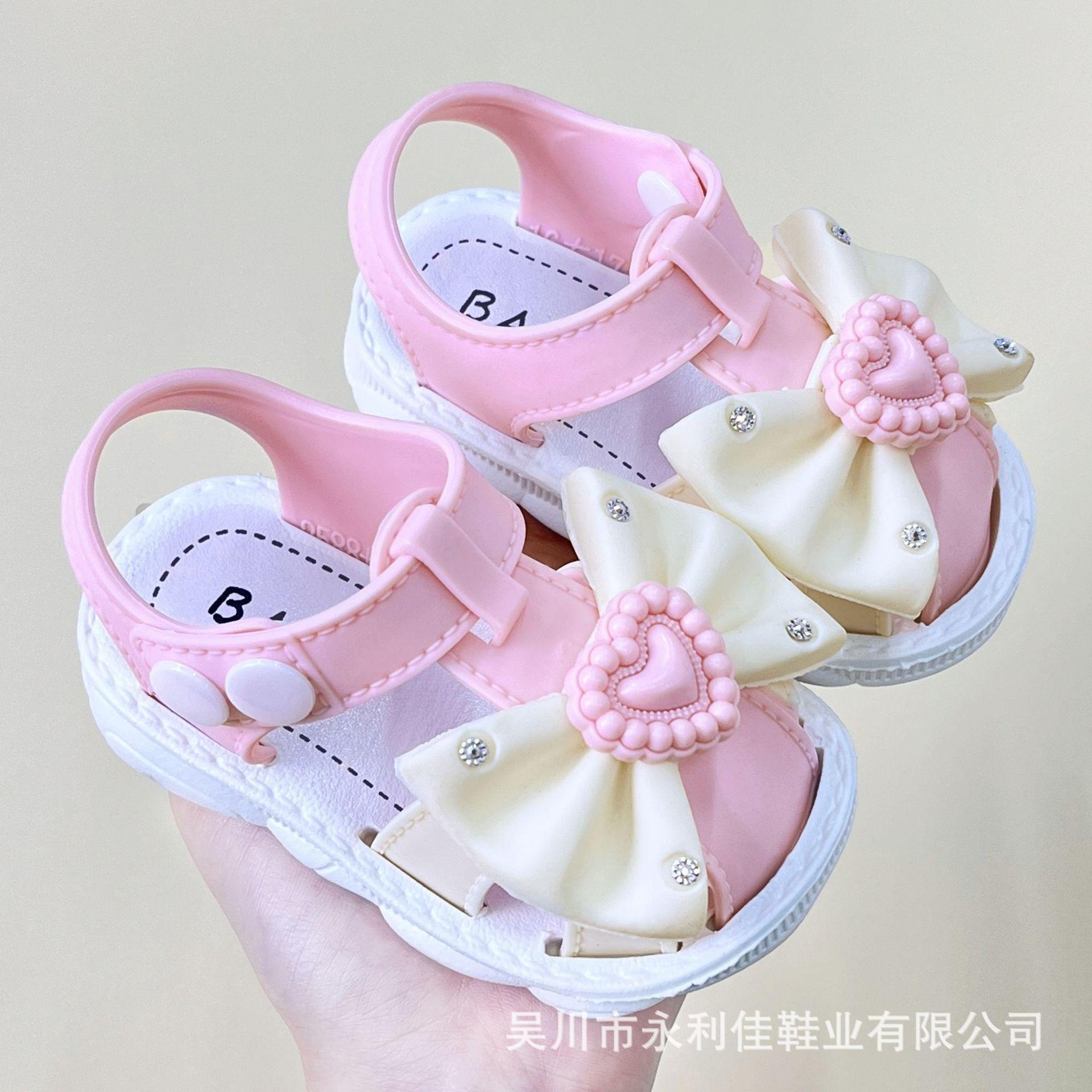 

New Summer Style Girls Shoes with Soft Soles, Non-Slip Baby Toddler Walking Shoes, Closed-Toe Sandals 16-20Code（No free shipp