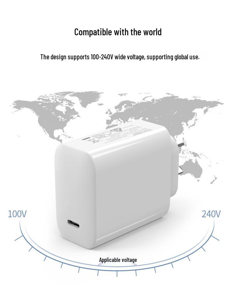 SAA Certified 65W USB-C Charger with AU Plug – 20V/3.25A, 9V/3A, 15V/3A, 12V/3A