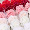 5/10/20/30/50Pcs Artificial Rose Flowers Foam Fake Rose Heads With Stems For DIY Wedding Bouquets Home Party Decoration Supplies