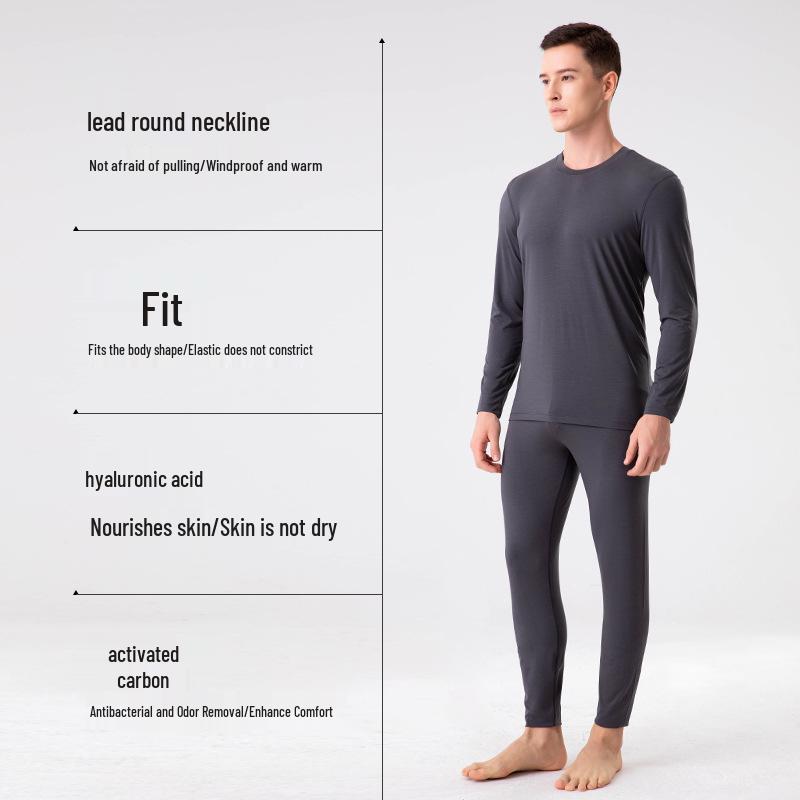 Lenzing Modal Moisturizing Base Layer Set for Men & Women - Autumn Class A Thin Warm Underwear
