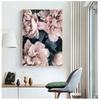 Oil Painting Blooming Peony Petals Nordic Art Poster