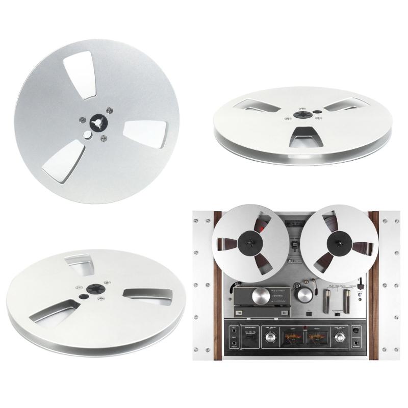 Replacement 7inch Aluminum Recording Takeup Reel for 1/4" Reel to Reel Tape, 3 Hole Model for Sound Decks