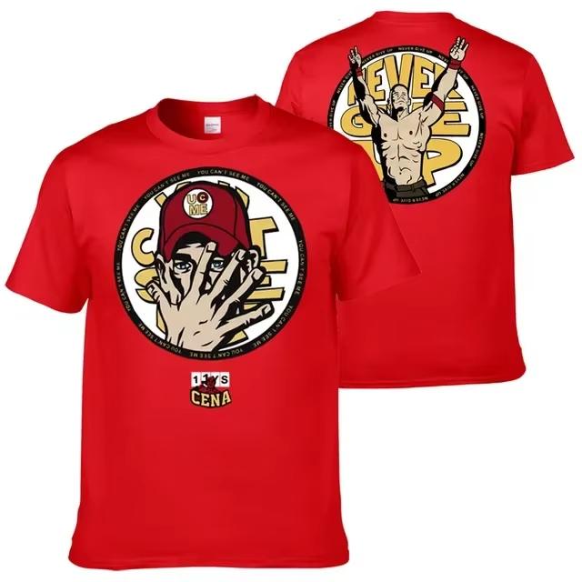 GUOYAN TOP 2026 John Cena Worstelen T-shirt Zomer Buiten Sport Fitness Unisex Tops Casual Ronde Hals Korte Mouw T-shirt Casual Herenkleding 4XL