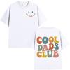 Cool Dad Club T-shirt Men Clothing Dads Birthday Short Sleeve T-shirts Grandfather Husband Homme Cotton T-shirt Tops Streetwear