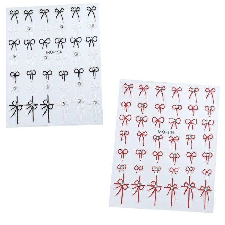DIY Manicure Art Decoration Small Bow Nail Stickers Easy to Apply and Remove 1