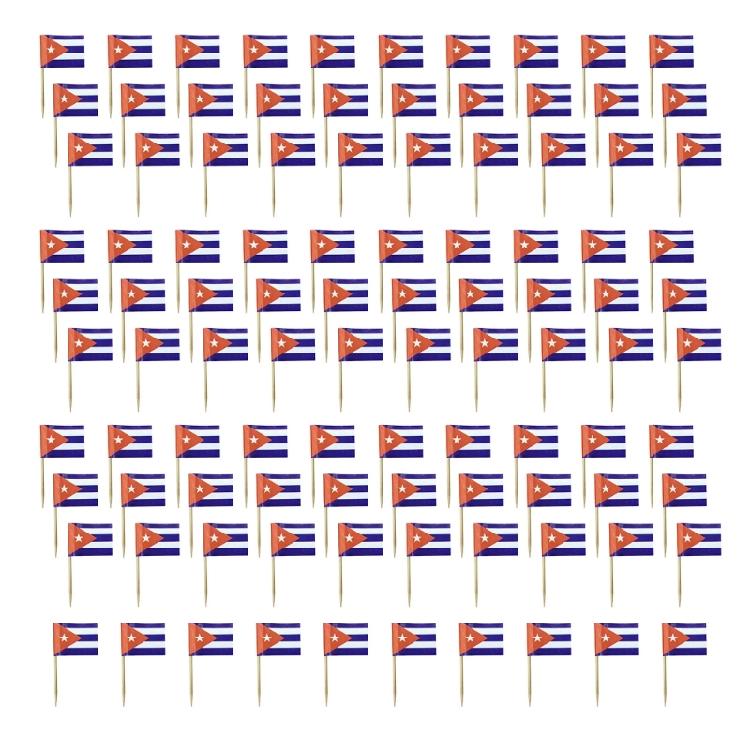100Pcs National Flag Toothpick Cakes Picks Cupcake Top Decoration For Sweets Desserts Display And Festival Celebration