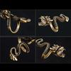 Creative Metal Golden Dragon Ring Cigarette Clip Driving Game Guitarist Perfect Universal Decor Gifts for Men Women