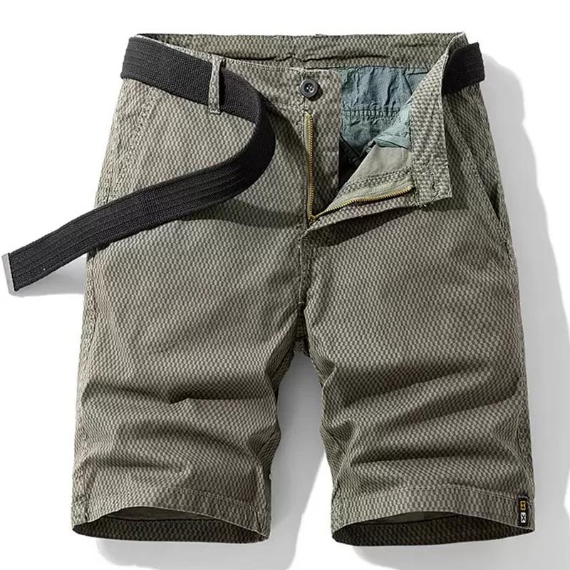 Men Summer Cotton Cargo Shorts Men Multi Pocket Breathable Casual Jogger Short Tactical Casual Short Male