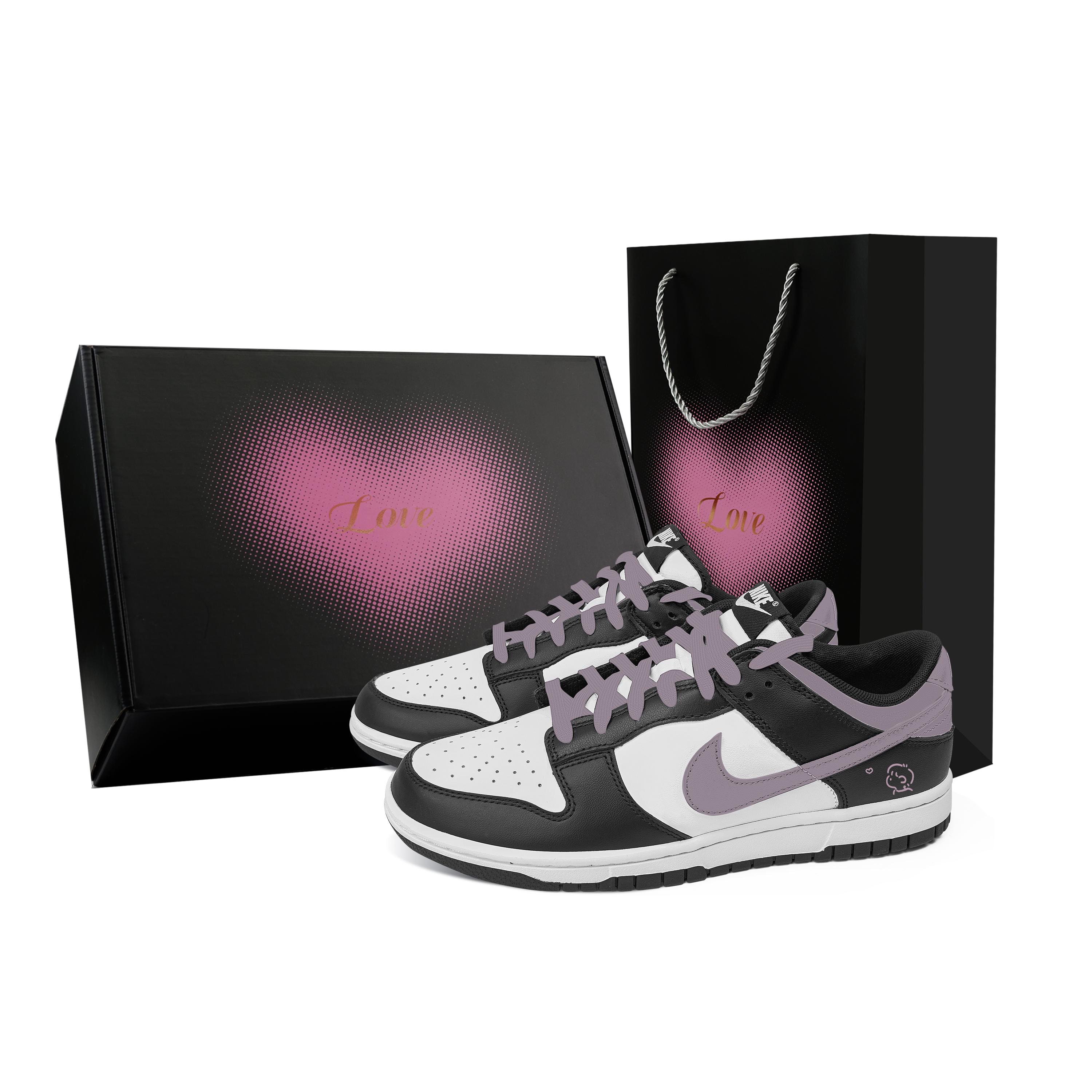 

Nike Dunk Love Declaration, Heart Box Abrasion Resistant Low top Skateboard Shoes Unisex Black CW1590-100(Team529--) 40