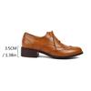 Vintage Casual Lace Up Platform Shoes For Women Fashion Oxfords Men's Pumps Flats PU Leather Single Shoe Plus Size 35-48