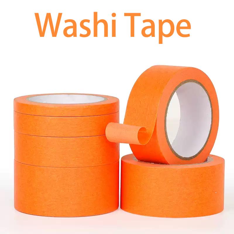 High-Adhesion Washi Tape for Cars Heat-Resistant Orange Stickers for Car Decoration Seam Filling and Car PaintingPinstriping Tape 3