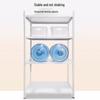 Bieying 4-Tier Movable Kitchen Storage Rack