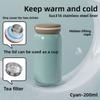 316 Stainless Steel Student Insulated Cup - 7oz/10oz Mini Pocket Water Bottle - Outdoor Sports Portable Cold/hot Water Bottle