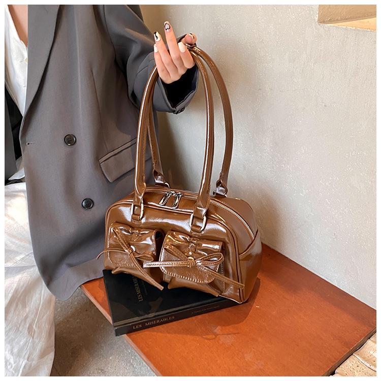 Niche High-End Ballet Bow Autumn Shoulder Bag: Exquisite Fashion Crossbody for Women