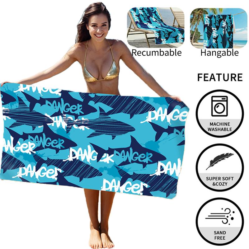 1pc double-sided quick drying towel, absorbent and breathable, lightweight, suitable for swimming, bathing, fitness and running