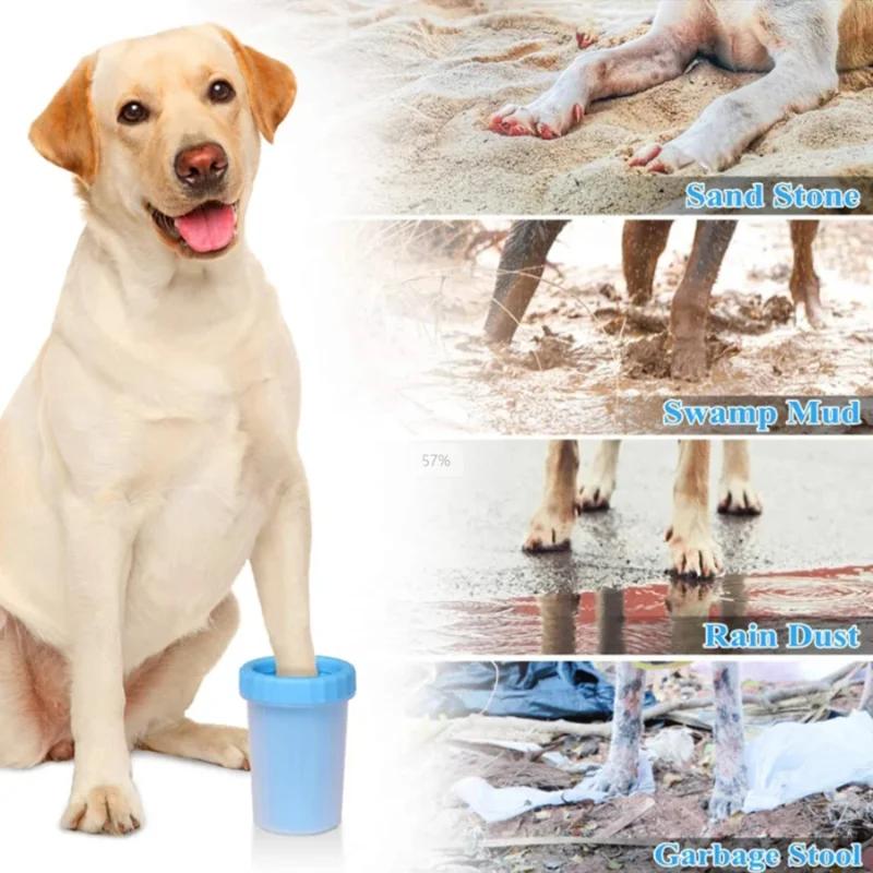 Soft Silicone Dog Paw Cleaner Pet Paw Cleaning Cup Portable Outdoor Dog Paw Washer Quick Cleaning For SmallMedium,And Large Dogs