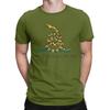 Novelty Don't Tread On Me Snake Flag T-Shirt Men Round Neck Cotton T Shirt Short Sleeve Tee Shirt Summer Tops