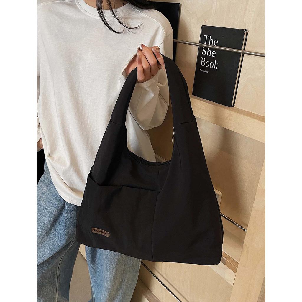 2026 New Large Capacity Single Shoulder Bag for Female Niche, Lazy Style, Commuting Tote Bag, Simple and Versatile,Student Class