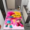 Trolls World Tour Celebration Customize Your Name Carpet Perfect for Study Room Outdoor Dining Room Playrooms Anti-slip Rug Office Home Decor