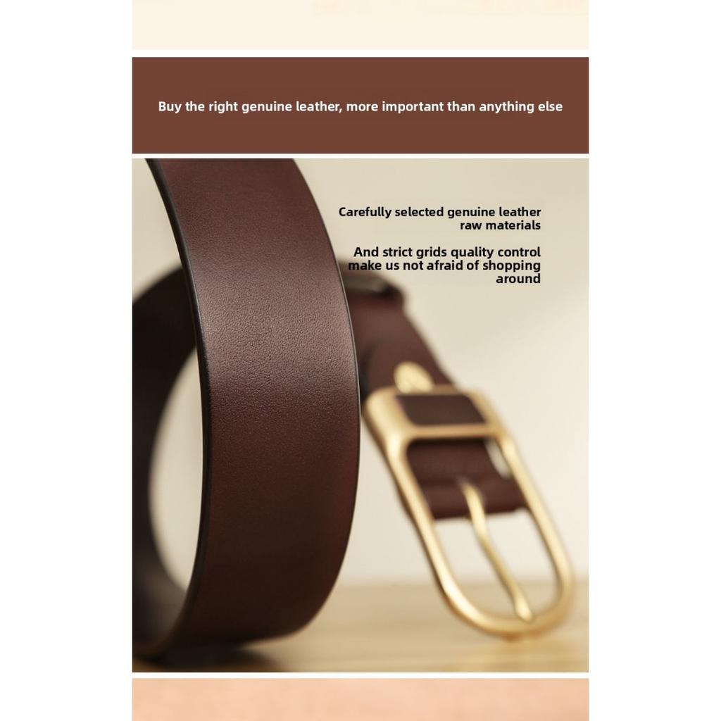 Single Men's Leather Alloy Buckle Belt, Fashionable, Casual, Simple, Personalized, Business Retro, Classic, Versatile and Trendy
