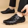 Fashion Genuine Leather Men Casual Shoes Formal Anti Slip Sole white Loafers Handmade Male Footwear Leisure Walk Driving Shoes Moccasins