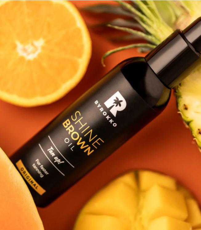 Byrokko Shine Brown Oil Tanning Oil X2pcs