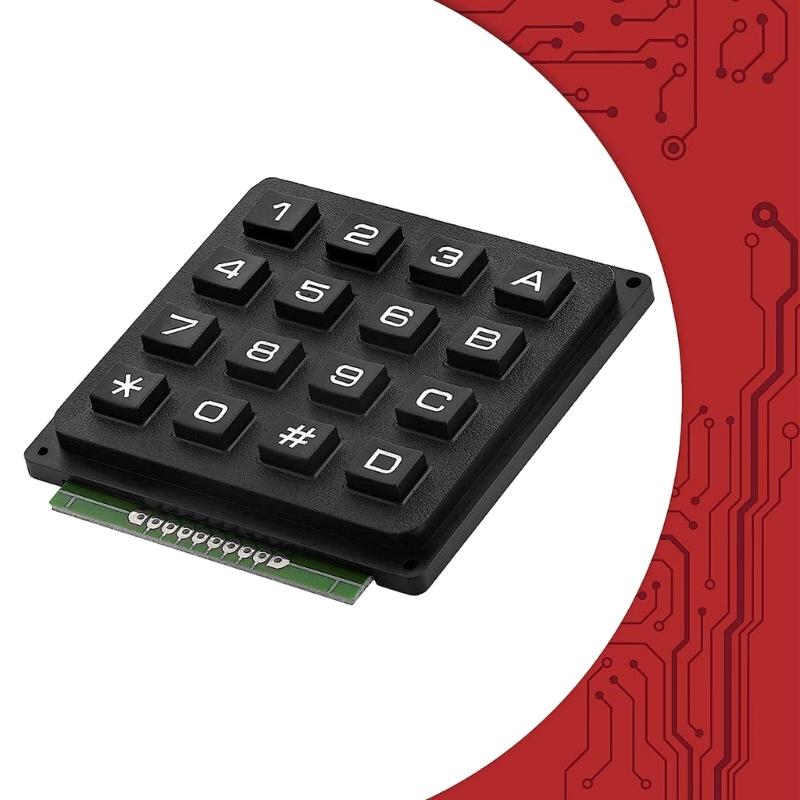 Matriz 4x4 Array 16 Teclas Botón Teclado Teclado Módulo para DIY Electrónico Teclado de Botones de Membrana MCU de 16 Teclas