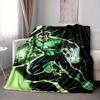 1pc Green Lantern Ring Flannel Throw Blanket Soft, Warm & Cozy for Couch, Bed, Office, and Travel Versatile All Season Gift, Christmas Present