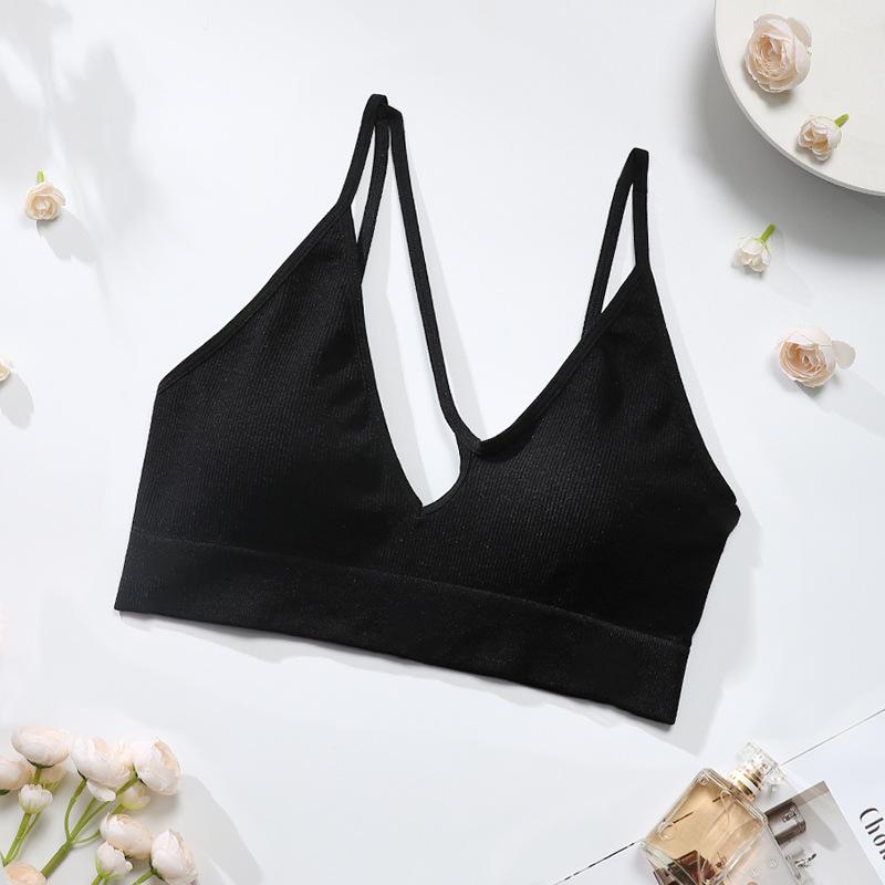 Women Seamless Backless Sports Bra Yoga Fitness Inner Cami Vest S