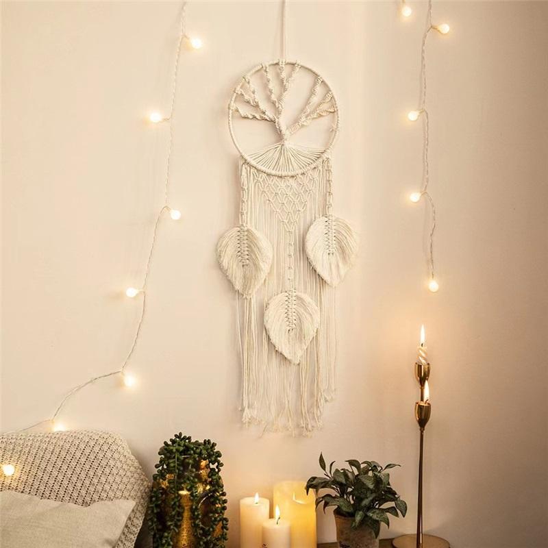 European-style Hand-woven Cotton Rope Tapestry Tassel Home Wall Hanging Decoration Soft Decoration