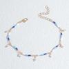 1PC Women's Fashionable and Fresh Blue Ankle Chain Jewelry Suitable for Dates, Parties, Holidays, Gifts-6079