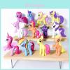 Lindo Conjunto de 12 Miniaturas de Bonecas de PVC Apresentando a Princesa Polly Modelos Criativos de Bolo Para Crianças