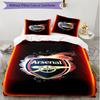 3pcs Duvet Cover Set (1*Duvet Cover + 2*Pillowcase, Without Core), Arsenal F.C Print Soft All‑Season Bedding Set, Home Bedroom Decor Gift