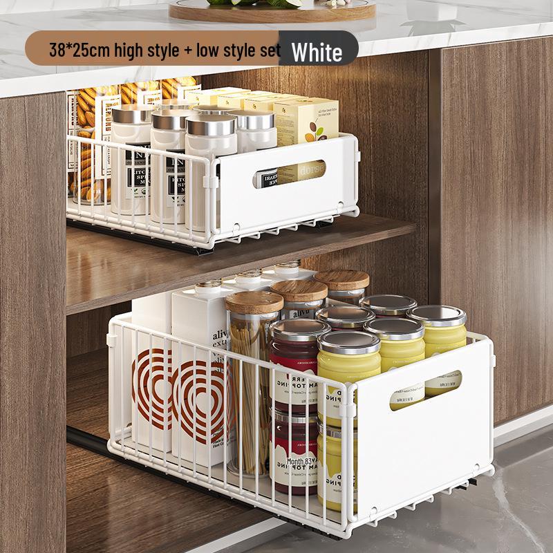 Cassetto Organizer Estraibile Sottolavello e Porta Spezie