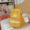 Schoolbag New Backpack Female Korean Version Ins Literary Small Fresh Wind Junior High School Student Backpack Large Capacity Casual Backpack