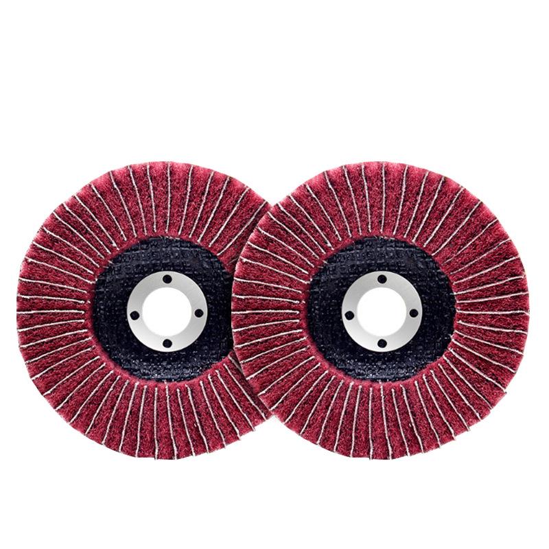 4-Inch Vertical Scouring Pad Wheel for Angle Grinders - Sanding, Polishing & Metal Finishing