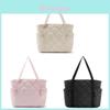 Large Soft Puffer Tote For Women With Zipper Closure For Weekend Trips