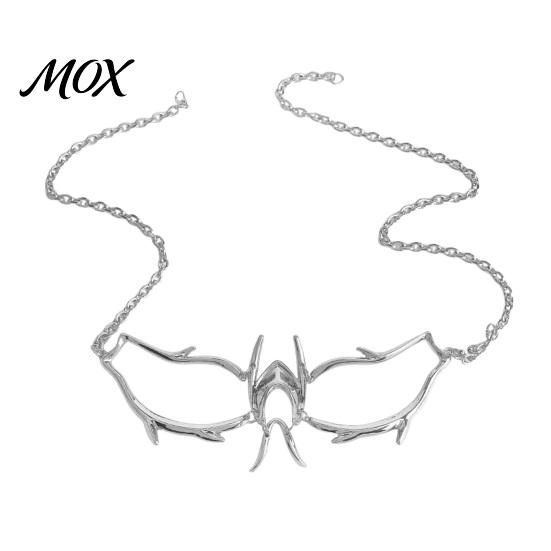 Exaggerated Cosplay Face Prop Cyberpunk Mechanical Blade Mask, Metal Gothic Nose Bridge Mask for Alien Decor Halloween Costume Party, Steampunk