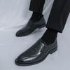 Men Loafers Dress Business Office Formal Shoes Black Brown Retro Leather Shoes Plus Size
