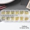 Xiaomi 12 Designs Golden Bow Nail Art Accessories Knot Bow Alloy Nail Charms Design Nail Art Decorations Studs Jewelry Makeup Manicure