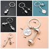 Boxing Glove Fitness Keychain Baseball Baseball Keyring Fitness Equipment Key Ring  Lucky Gift
