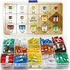 "Universal Fit" 140-Piece Automotive Fuse Kit - Assorted 2A–40A Fuses with Clip, Aluminum Alloy for Cars & Trucks