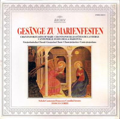 LP Record SCHOLA CANTORUM FRANCESCO CORADINI   Gesnge Zu Marienfesten  Gregorian 2533310 ARCHIV PRODUKT 1976 Germany Classical Used