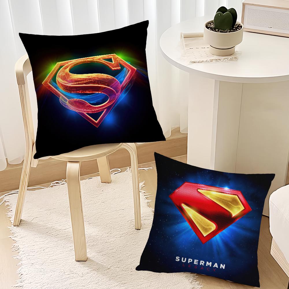 Hot Film S-Superman-s Cool Cushion Cover Living Room Headboard Bedroom Office Cushion Cushion Sofa Nap Time Pillow Case